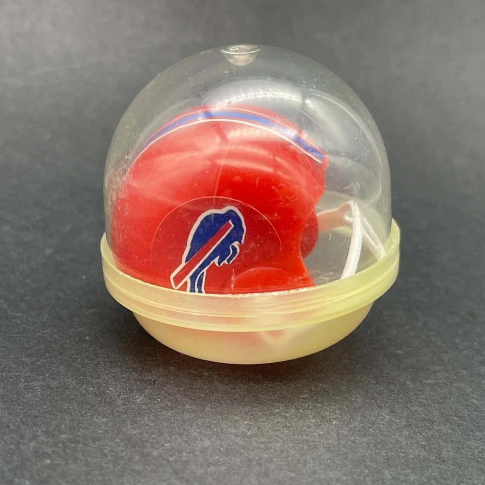 Buffalo Bills Vintage Plastic Mini Red Helmet‎ 1970s NFL OPI #21 Gumball Machine